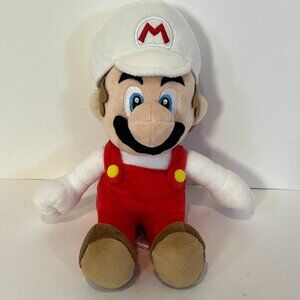 Super Mario Bros Fire Mario Plush Figure 10" Nintendo 2017 Toy Little Buddy